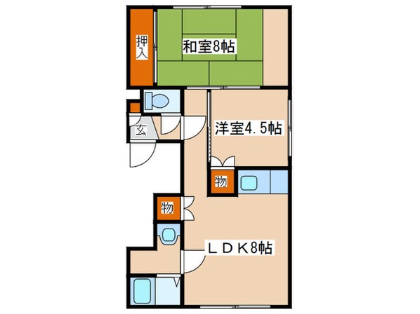 ホワイト２７の物件間取画像